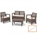 Комплект мебели Keter Tarifa Lounge set (коричневый, серый) + Культиватор FISKARS