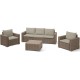 Комплект мебели Keter California 3 Seater (графит, капучино, коричневый)