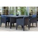 Комплект мебели Keter Columbia dining set (5 предметов), графит/коричневый