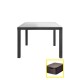 Стол уличный со стеклом Keter Sumatra (графит, коричневый) + Корзинка c крышкой STYLE BOX