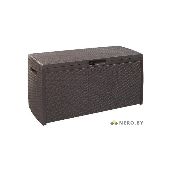 Сундук пластиковый уличный Keter Storage Box RATTAN STYLE (графит, коричневый)