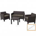 Комплект мебели Keter Orlando small table set, коричневый + Культиватор FISKARS