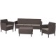 Комплект мебели Keter Salemo 3-sofa set, коричневый