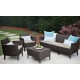 Комплект мебели Keter Salemo 2-sofa set, коричневый