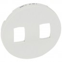 Legrand - Celiane - Лицевая панель для рычажкового выключателя двойного белый - стоимость без ндс, 068019