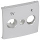 Legrand - Valena - Лицевая панель для розетки TV-RD других производителей, алюминий - стоимость без ндс, 770142