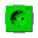 ABB - Basic 55 - Розетка 2P+E нем. стд. (зеленый) - стоимость без ндс, 2011-0-6152