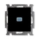 ABB - Basic 55 - Выключатель с подсветкой (шато-черный) - стоимость без ндс, 1012-0-2175