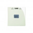 ABB - Basic 55 - Лицевая панель для выключателя с ключом-карточкой механизм 2025U (шале-белый) - стоимость без ндс, 1710-0-3937