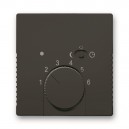 ABB - Basic 55 - Лицевая панель для термостата 1095U,1096U (шато-черный) - стоимость без ндс, 1710-0-3935