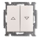ABB - Basic 55 - Выключатель для управления рольставнями двойной (белый) - стоимость без ндс, 1012-0-2140