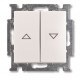 ABB - Basic 55 - Выключатель для управления рольставнями двойной (белый) - стоимость без ндс, 1012-0-2140