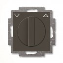 ABB - Basic 55 - Выключатель поворотный для управления рольставнями с фиксацией (шато-черный) - стоимость без ндс, 1101-0-0928
