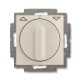 ABB - Basic 55 - Выключатель поворотный для управления рольставнями без фиксации (шале-белый) - стоимость без ндс, 1101-0-0931