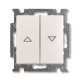 ABB - Basic 55 - Кнопка для управления рольставнями двойная (белый) - стоимость без ндс, 1413-0-1082