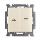 ABB - Basic 55 - Кнопка для управления рольставнями двойная (шале-белый) - стоимость без ндс, 1413-0-1102