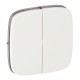 Legrand - Valena Allure - Лицевая панель для двухклавишного выключателя, белая - стоимость без ндс, 755025