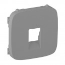 Legrand - Valena Allure - Лицевая панель для аудиорозетки с пружинными зажимами одиночной, алюминий - стоимость без ндс, 755367