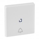 Legrand - Valena Life - Лицевая панель для кнопочного выкл., с симв. "звонок", c линзой для подсветки, белая - без ндс, 755050