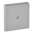 Legrand - Valena Life - Лицевая панель для выключателя с выдержкой времени 2-канального, алюминий - стоимость без ндс, 755212