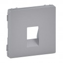 Legrand - Valena Life - Лицевая панель для аудиорозетки с пружинными зажимами одиночной, алюминий - стоимость без ндс, 755362