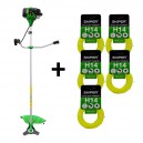 Мотокоса SPEC SP-2101 + 5 шт. Леска ф 2.4 мм х 15 м 