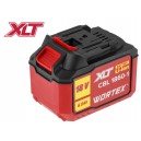 Аккумулятор WORTEX CBL 1860 1 18.0 B, 6.0 А/ч, Li-Ion XLT (18.0 В, 6.0 А*ч, индикатор заряда, обрезиненный корпус)